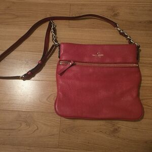 Kate Spade Red Leather Crossbody Bag
